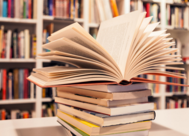 stack-of-books-in-a-bookstore